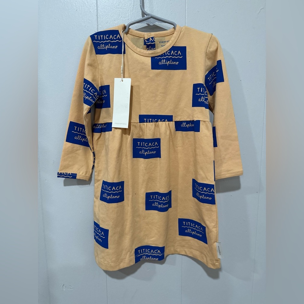 Tiny Cottons brand new with tags long sleeve dress 4T